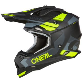 O'NEAL 2SRS Helmet SPYDE black/gray/neon yellow