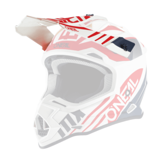 Visor 2SRS Helmet SPYDE 2.0 white/blue/red