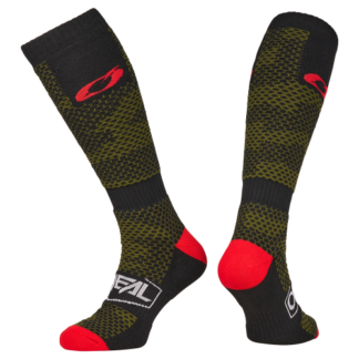 Skarpety O'Neal PRO MX COVERT black/green (One Size)