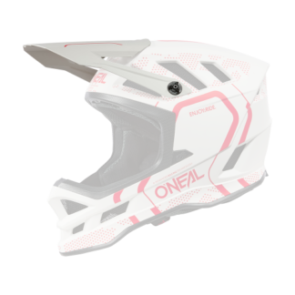 Visor BLADE Kask poliakrylowy STRIKE biały/czerwony