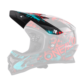 Spare Visor BACKFLIP RL2 ATTACK blk/red/teal
