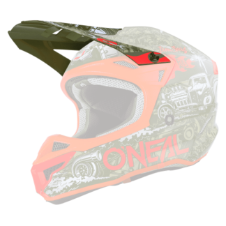 Zapasowy daszek 5SRS Polyacrylite Helmet HR zielony/pomarańczowy