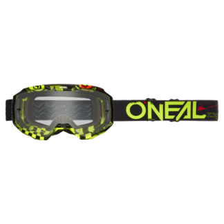 Gogle O'Neal B-10 ATTACK black/neon yellow - clear