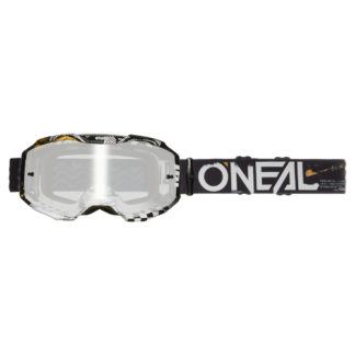 Gogle O'Neal B-10 ATTACK black/white - silver mirror