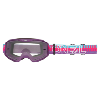 O'NEAL B-10 Goggle STRIPED pink/purple - clear