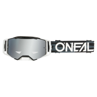 Gogle O'Neal B-33 ICTUS black/white - silver mirror