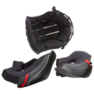 Liner & Cheek Pads D-SRS Helmet black 2XL (63/64)